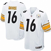 Nike Men & Women & Youth Steelers #16 Moore White Team Color Game Jersey,baseball caps,new era cap wholesale,wholesale hats